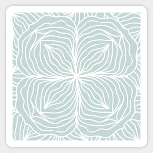 Sea Green Flower Mandala - Intricate Digital Illustration - Colorful Vibrant and Eye-catching Design for printing on t-shirts, wall art, pillows, phone cases, mugs, tote bags, notebooks and more Sticker